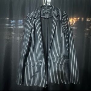 Stoosh Charcoal and White Pinstripe Blazer